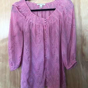 Pink Banana Republic Blouse